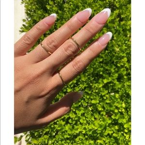 100% 18k gold vermeil minimalist adjustable ring